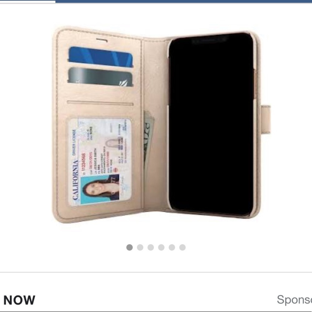 Skech polo book wallet case for iphone x